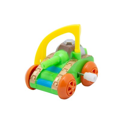 Іграшка заводна - танк Aohua, 4,5x3,5x3 см, зелений з гусеницею, пластик (8074A-3-1) 8074A-3-1 фото