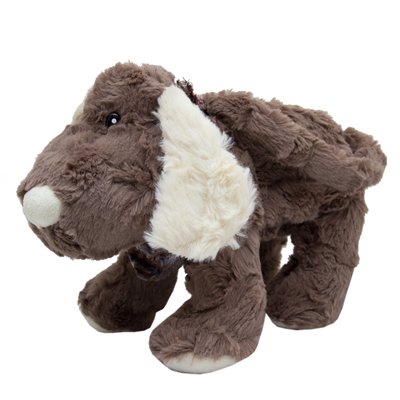 М'яка іграшка - собака-сумочка зі світлими вухами, 30 см, коричневий, поліестер (X1617930-1) X1617930-1 фото