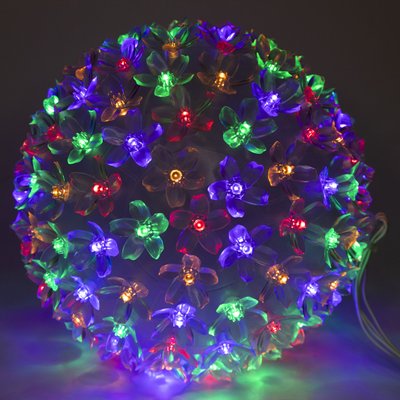 Світлодіодна декорація - куля що світиться, 19 см, 150л, різнокольорова, IP20 (650590) 650590 фото