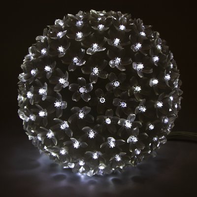 Світлодіодна декорація - куля що світиться, 23 см, 200л, біла, IP20 (650637) 650637 фото