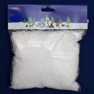 Штучний сніг, 1 упаковка, 80 г, поліетилен (200978) 200978 фото