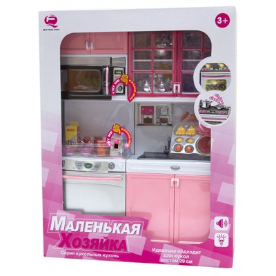 Ігровий набір - лялькова кухня "Маленька господарочка"-5, 27x9,5x34,5 см, рожева, пластик (26216P/R) 26216P/R фото
