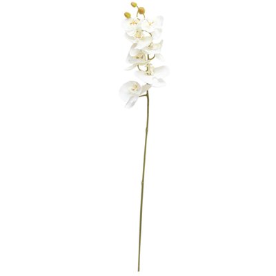 Штучна квітка Орхідея, 72 см, білий (630331) 630331 фото