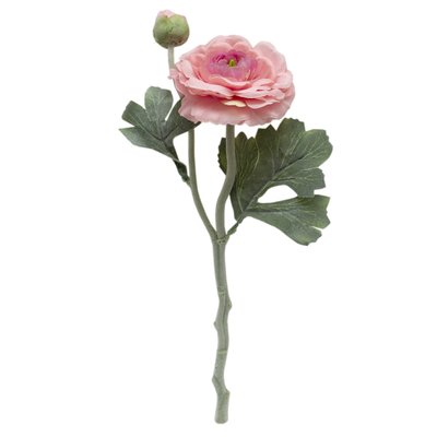 Штучна квітка Жовтець, 35 см, рожева (630072) 630072 фото