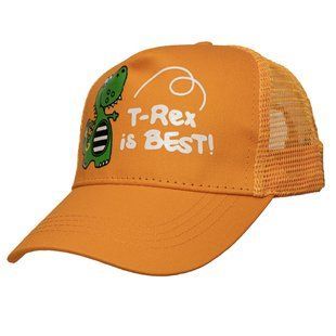 Кепка детская "T-Rex is Best", оранжевый, 48-54 см, 3-8 лет, хлопок (518912) 518912 фото