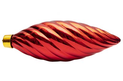 Велика ялинкова іграшка - бурулька, 40 см, пластик, червоний (030767-3) УЦІНКА 030767-3 фото