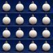 Набор елочных игрушек - шары, 16 шт, D4 см, белый, глянец, пластик (250935) 250935 фото 1