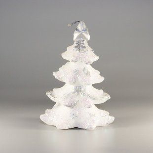 Свечка - Елка с колокольчиком, 7,8x4,5x11,4 см, белый, парафин (790951-1) 790951-1 фото