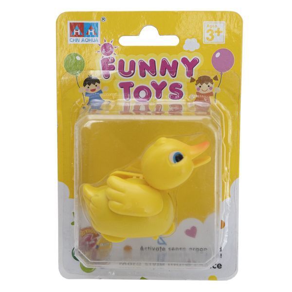 Игрушка заводная - уточка Aohua, 6x4,6x3,5 см, желтый, пластик (8007C-3-1) 8007C-3-1 фото