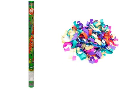 Хлопушка пневматическая, 80 см, разноцветные фигурки из фольги и бумаги (400294) 400294 фото