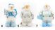 Мягкая новогодняя фигурка Снеговик, 20 см, белый, голубой, текстиль (180424-4) 180424-4 фото 2