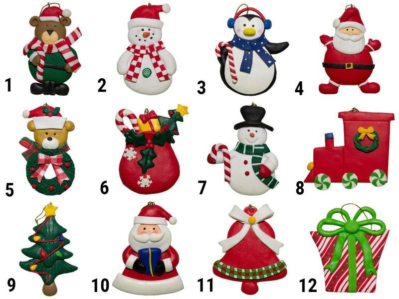 Новогодняя елочная игрушка - фигурка Паровоз, 8 см, красный, полистоун (000654-8) 000654-8 фото