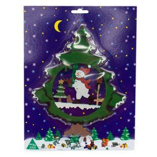 Елочная игрушка - Снеговик, 16,5x19,5 см, зеленый, дерево (060474-2) 060474-2 фото