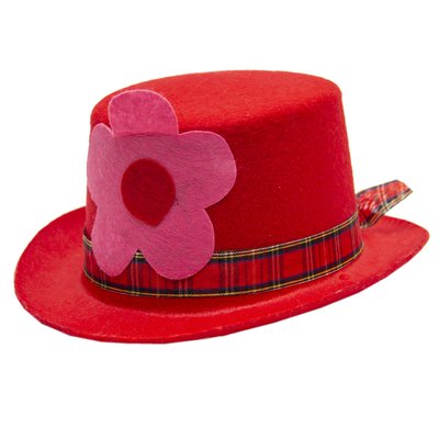 Фетровая карнавальная шляпа, 40 см, красный, фетр (460793) 460793 фото