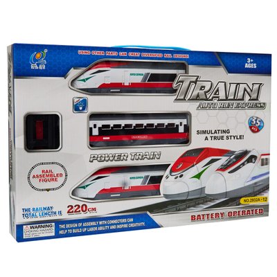 Игровой набор - Железная дорога с поездом, полотно 220 см, трек 84х62 см (2932A-12) 2932A-12 фото