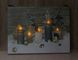 Светящаяся картина - свечи с елками, 5 LED лампочек, 15x20x1,8 см (940270) 940270 фото 4