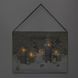 Светящаяся картина - свечи с елками, 5 LED лампочек, 15x20x1,8 см (940270) 940270 фото 2