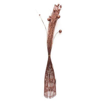 Декорація - дерево-ваза з кулями, 95 см, коричнева, пластик (770076-6) 770076-6 фото