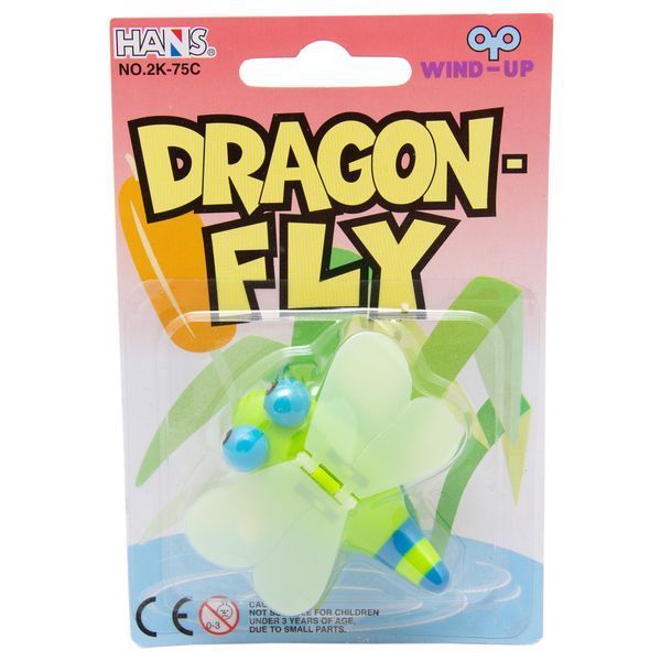Игрушка заводная - стрекоза Aohua, 6,5 см, зеленый, пластик (2K-75C-4) 2K-75C-4 фото