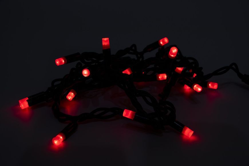 Светодиодная новогодняя гирлянда, 2 м, 20 л, красный, IP44, LED (040520) 040520 фото