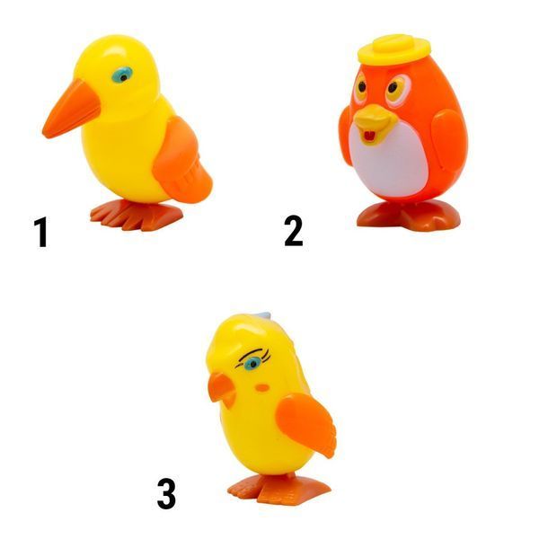 Игрушка заводная - пингвин Aohua, 5,5x3,5x3,5 см, оранжевый, пластик (8050A-3-2) 8050A-3-2 фото