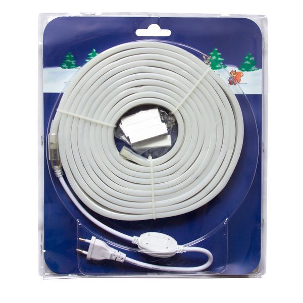 Неоновая светодиодная гирлянда-трубка SMD2835 LED, 5 м, синий, крепления, IP20 (950088) 950088 фото