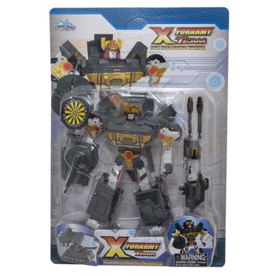 Трансформер армейский робот-БТР, серо-желтый, пластик (10958-2) 10958-2 фото
