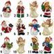 Новогодняя елочная игрушка - фигурка Санта (Дед Мороз) с собачкой, 7 см, красный, полистоун (000333-2) 000333-2 фото 2