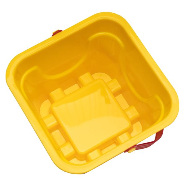 Відерце-формочка, 15x10,5x15 см, жовтий, пластик (JH4-003-1) JH4-003-1 фото