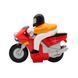 Игрушка заводная - мотоцикл Aohua, 5,2x4,5x3 см, красный, пластик (SM-50C-1) SM-50C-1 фото 1