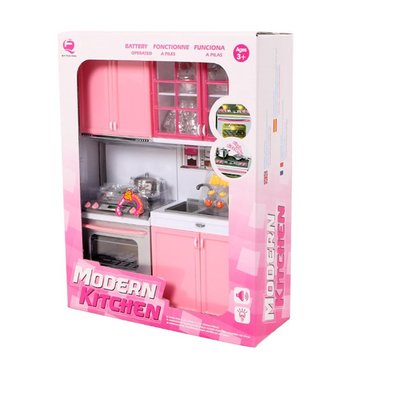 Кукольная кухня "Современная кухня"-3,розовая (26214P) 26214P фото