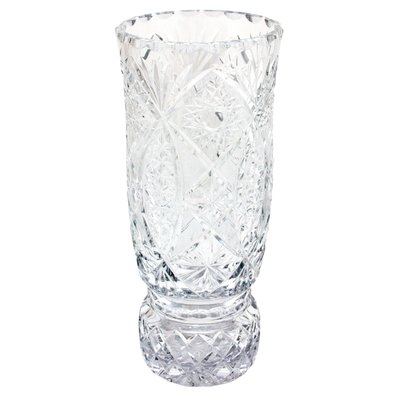 Кришталева ваза для квітів - геометричний малюнок, 21,5 см, кришталь (4305/2) 4305/2 фото