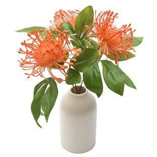 Искусственнные цветы Хризантема 28 см, 3 шт, в вазе (130849) 130849 фото