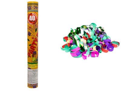 Хлопушка пневматическая, 40 см, разноцветные фигурки из фольги (400263) 400263 фото