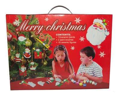 Набір для дитячої творчості - новорічний, 18 шт, 6 см, кераміка (020836) 020836 фото