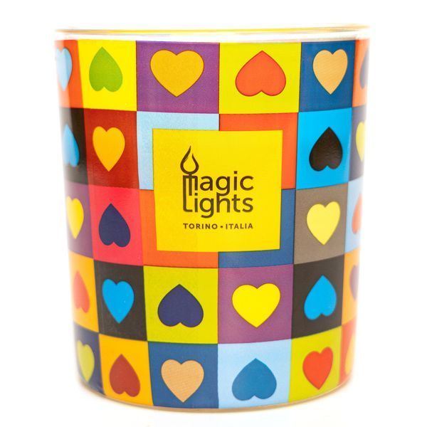 Ароматична свічка Magic Lights, аромат Ваніль, серце, 7,5*8,4 см, жовта (40010-8) 40010-8 фото