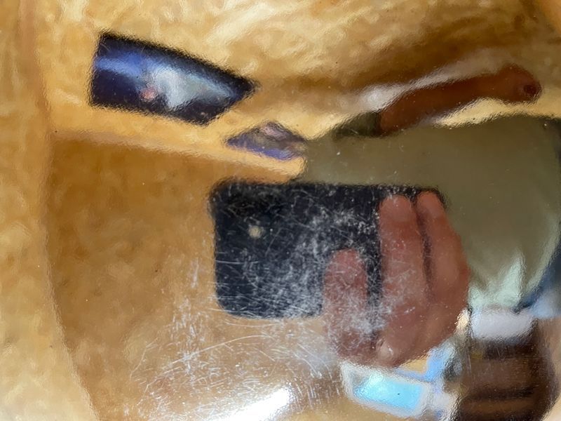 УЦІНКА!!! Велика ялинкова іграшка - куля, 30 см, пластик, глянець, сріблястий (250218) 250218 фото