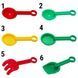 Грабельки Jiahe Plastic, 13,5x5,6x3&nbsp;см, красный, пластик (JH1-001G,H,I,J-5) JH1-001G,H,I,J-5 фото 2