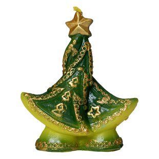 Свечка - Темная елка, 9x3,5x10,3 см, парафин (791316-4) 791316-4 фото