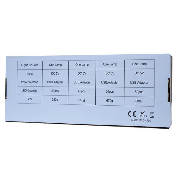 Фитолампа светодиодная, 80 л, металл, светит красным и голубым, USB (721022) 721022 фото