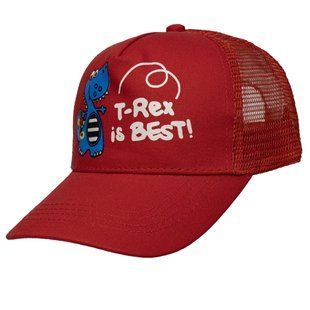Кепка детская "T-Rex is Best", красный, 48-54 см, 3-8 лет, хлопок (518882) 518882 фото
