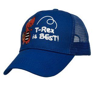 Кепка детская "T-Rex is Best", синий, 48-54 см, 3-8 лет, хлопок (518899) 518899 фото